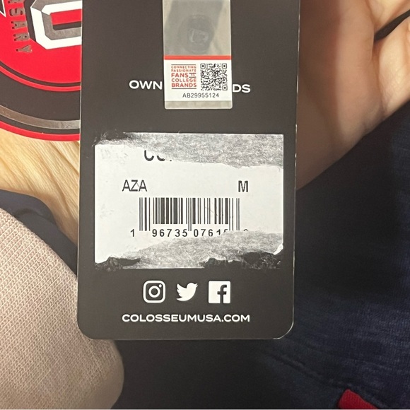 Colosseum Arizona Hoodie Sweatshirt Men Medium Blue Wildcats NCAA College NWT - Picture 4 of 7